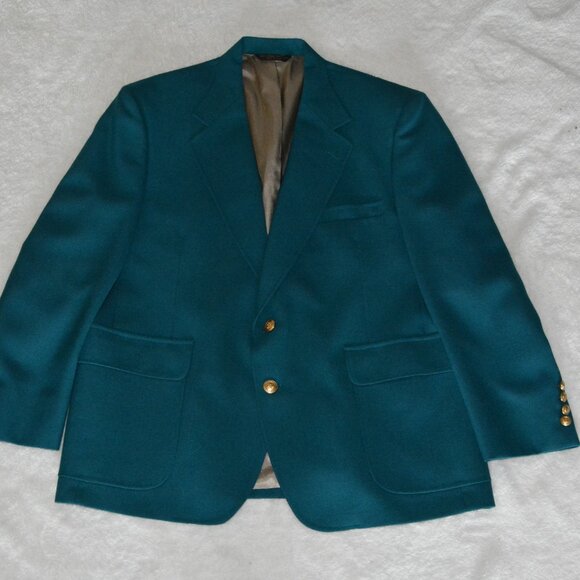Lacrosse Blazer Suit Jacket Men's sz 44S green Made in USA - Picture 3 of 9